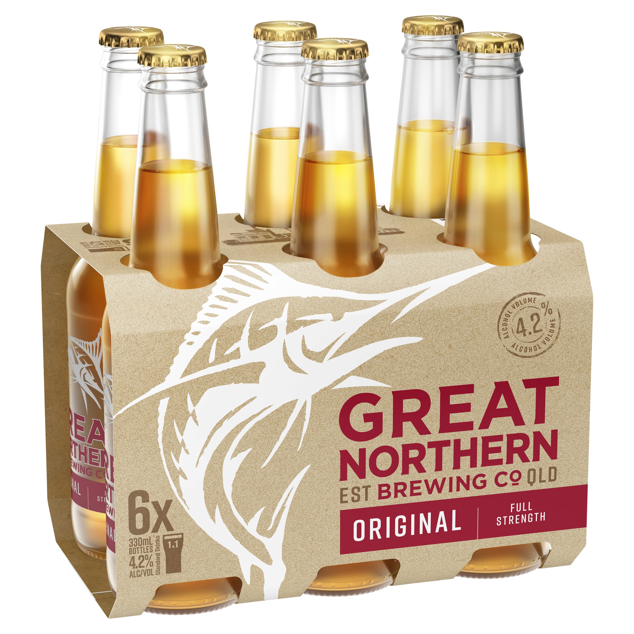 Great Northern Brewing Co. Original 6x330mL Bottles Quick Drinks