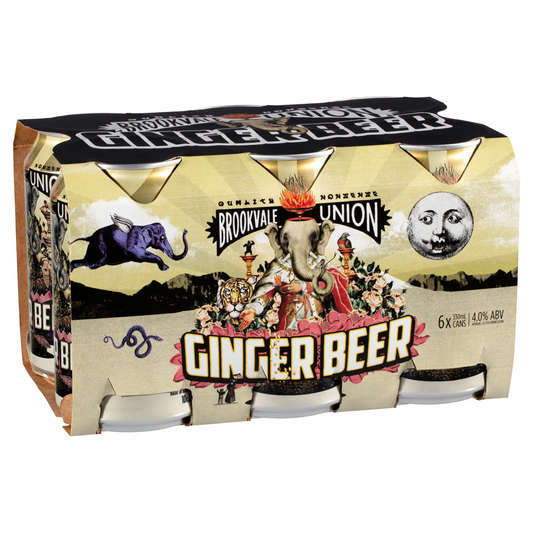 Brookvale Union Ginger Beer 6x330mL Can