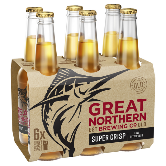 Great Northern Brewing Co. Super Crisp Lager 6x375mL Bottle