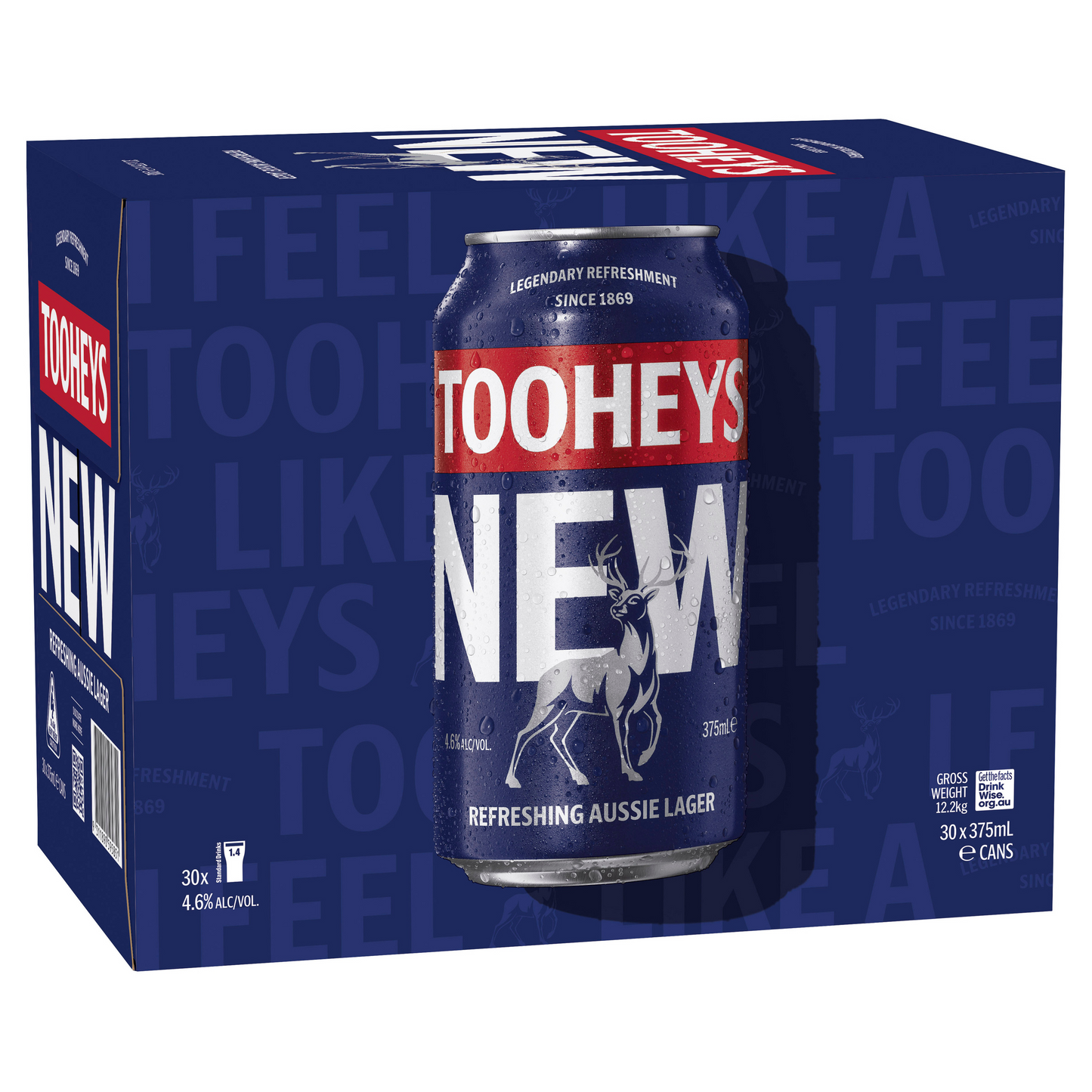 Tooheys New 30x375mL Can Block