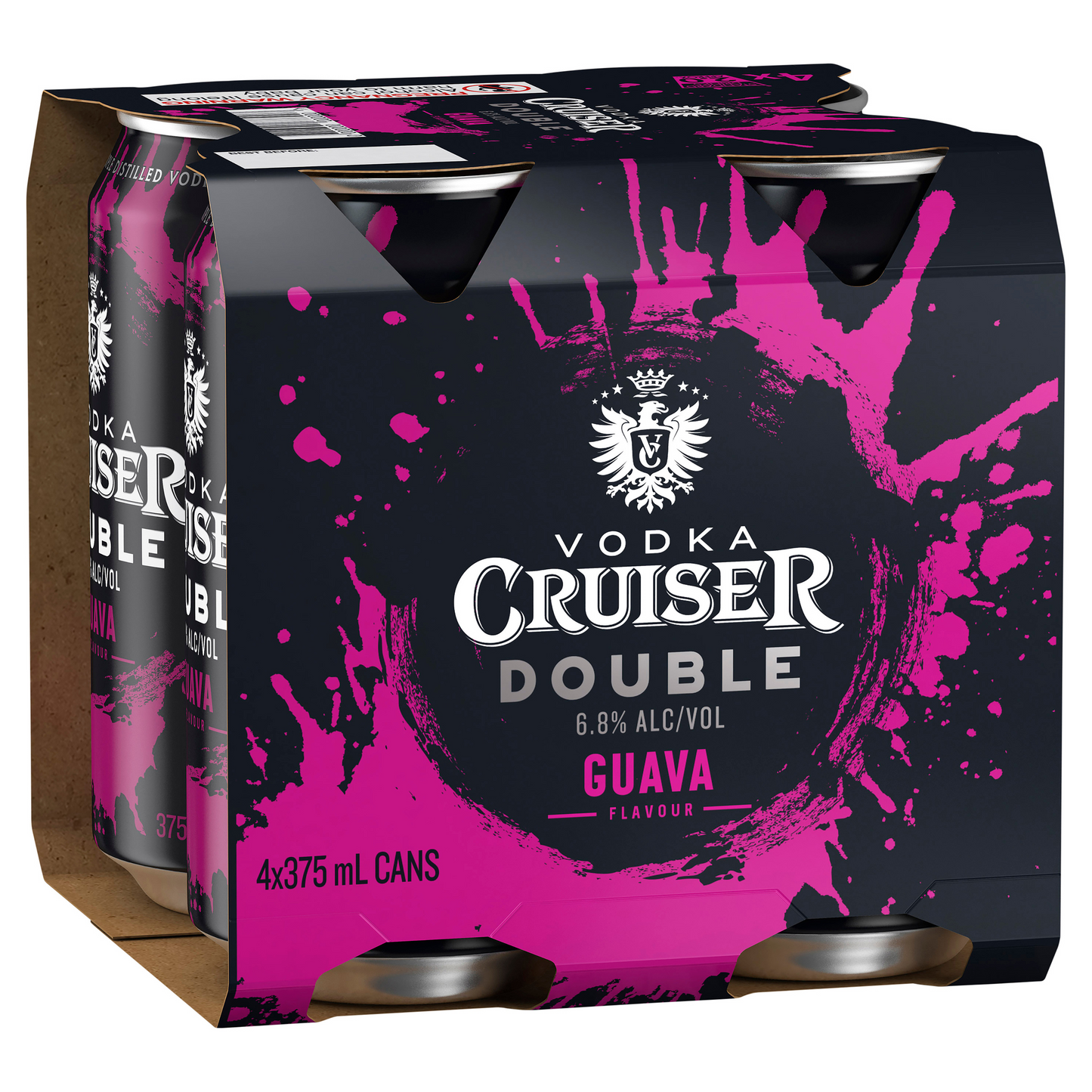 Vodka Cruiser Double Guava 4x375ml Can