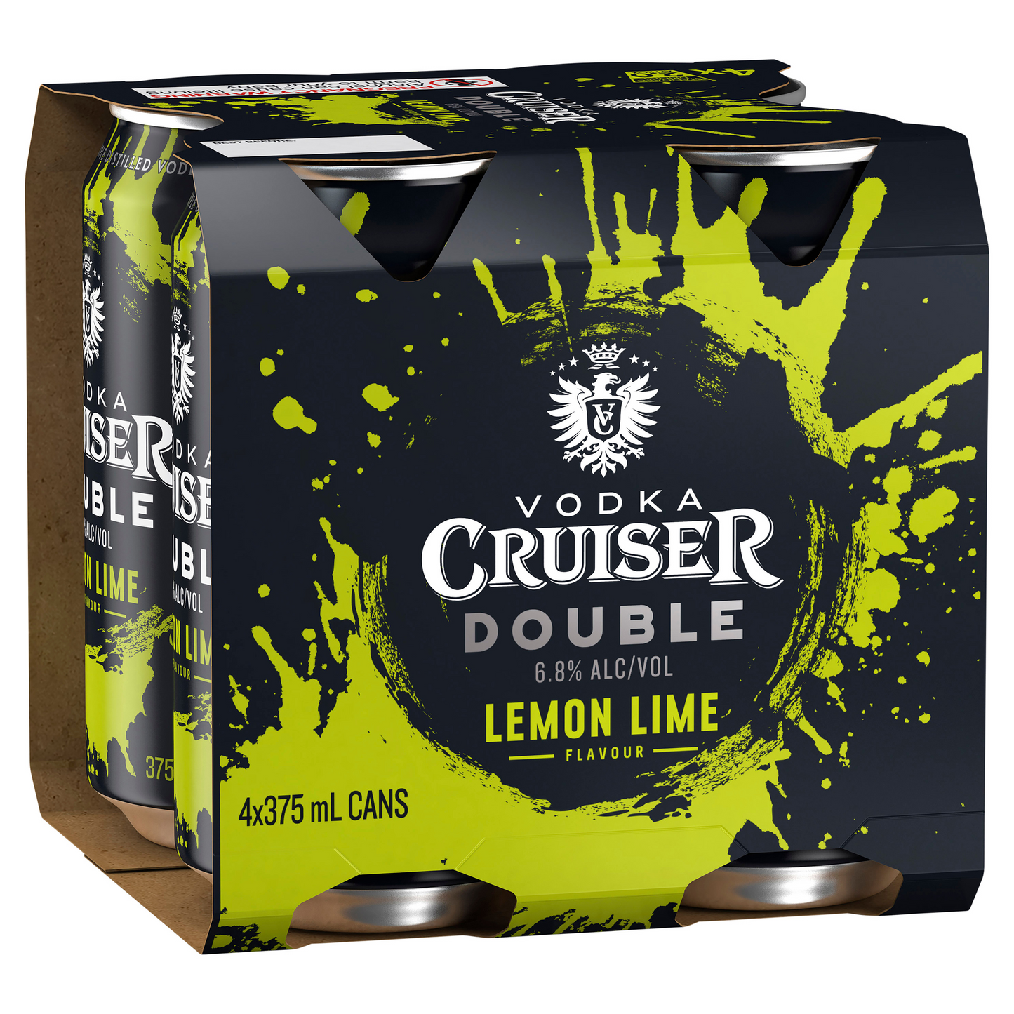 Vodka Cruiser Double Lemon Lime 4x375ml Can