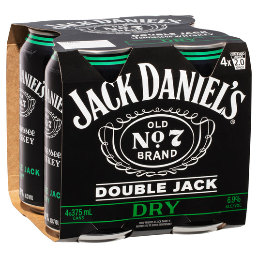 Jack Daniel's Double Jack Dry 4x375mL