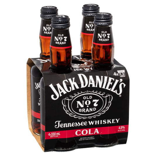Jack Daniel's & Cola 4 Pack 330mL