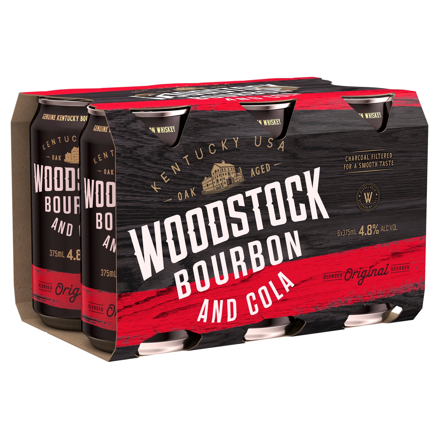 Woodstock Bourbon & Cola 10.0% 4 x 200mL Can