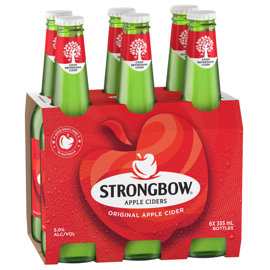 Strongbow Apple Cider 6x330mL Bottles
