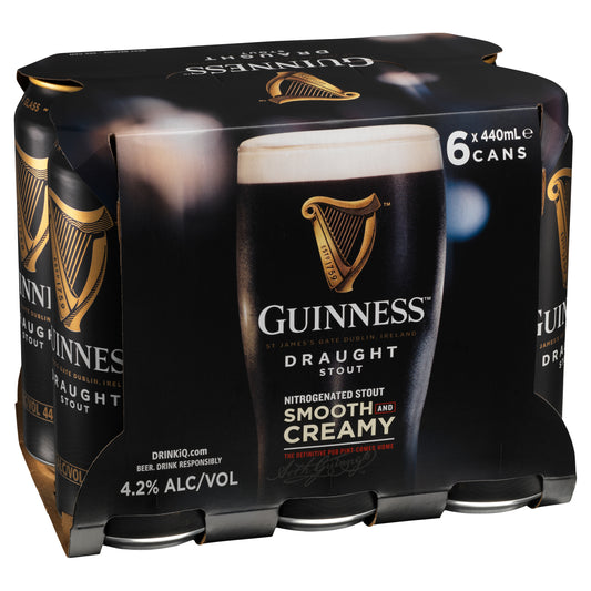 Guinness Draught 6x440mL Can