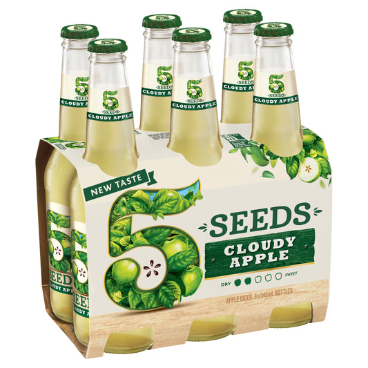 5 Seeds Cloudy Apple Cider 6 x 345mL Bottle