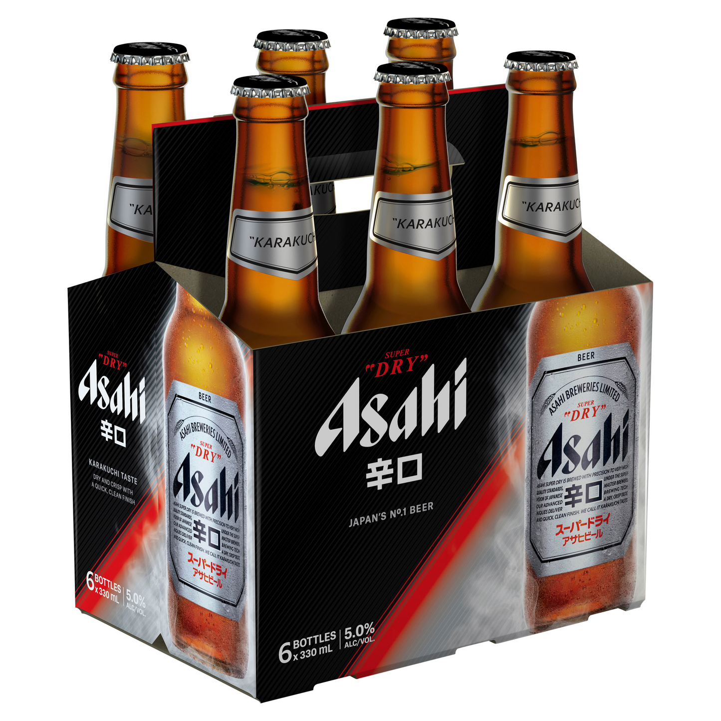 Asahi Super Dry 6x330ml Bottle