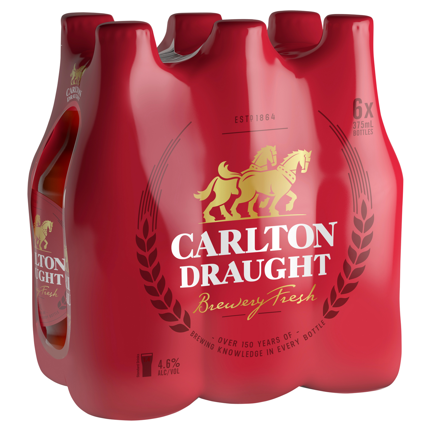 Carlton Draught 6x375mL Bottles