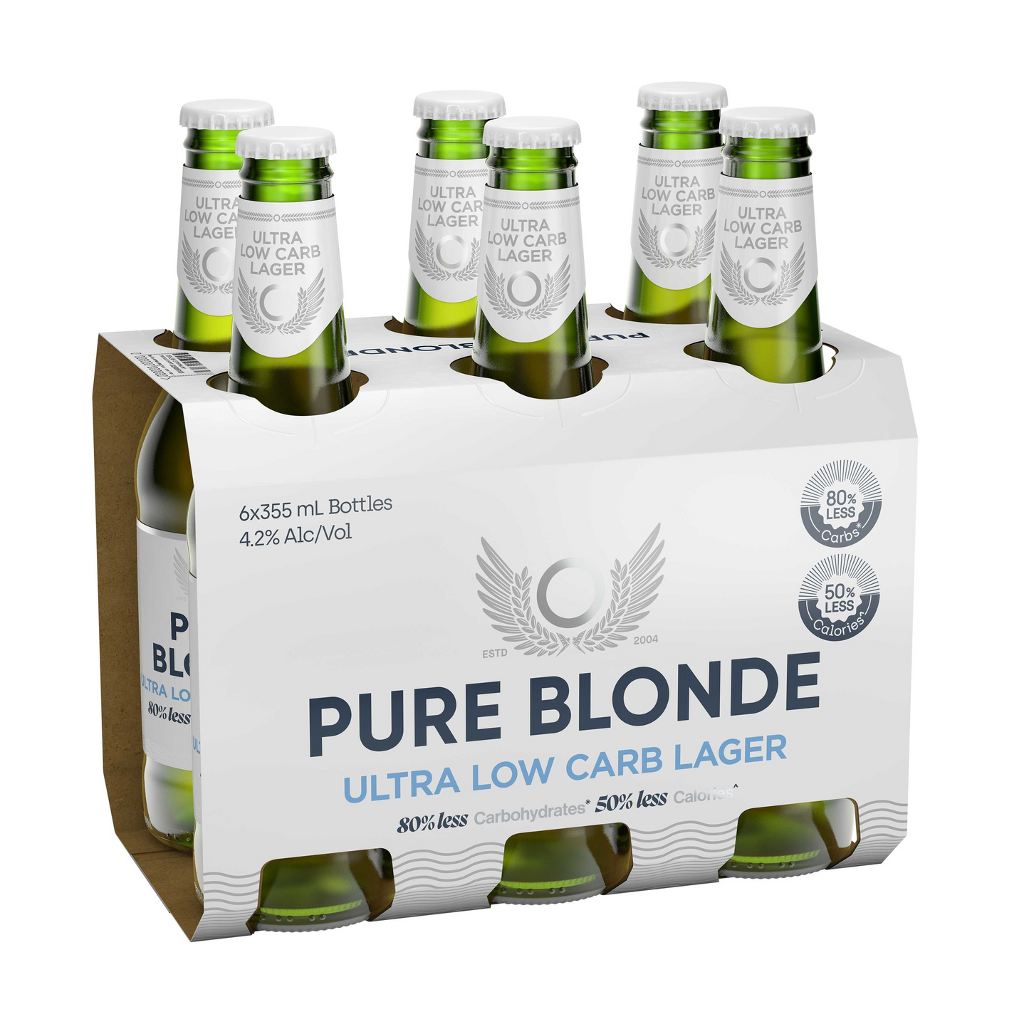 Pure Blonde Ultra Low Carb Lager 6 x 355mL Bottles