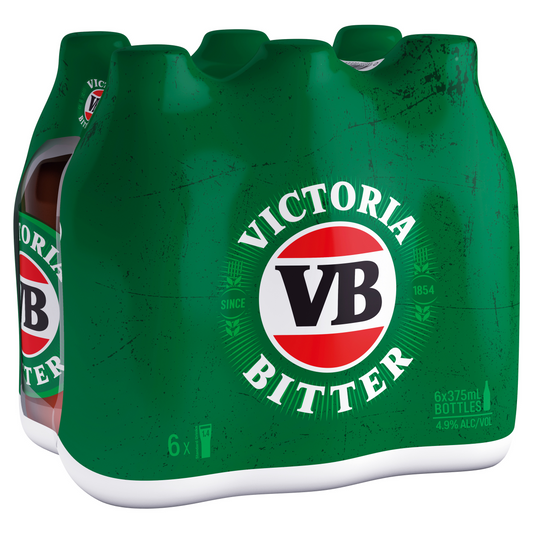 Victoria Bitter 6x375mL Bottles