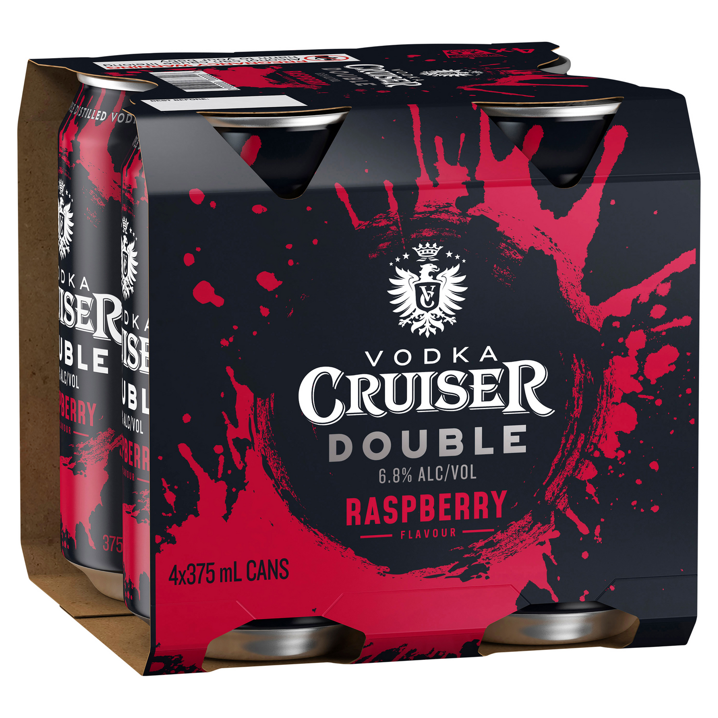 Vodka Cruiser Double Raspberry 4x375ml Can
