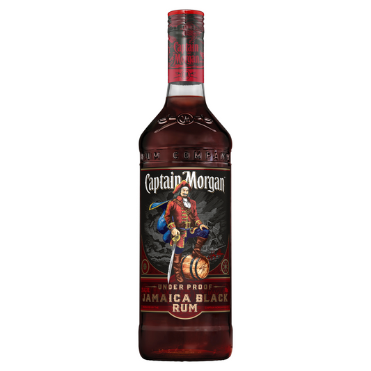 Captain Morgan Jamaica Black Under Proof Rum bottle 700mL