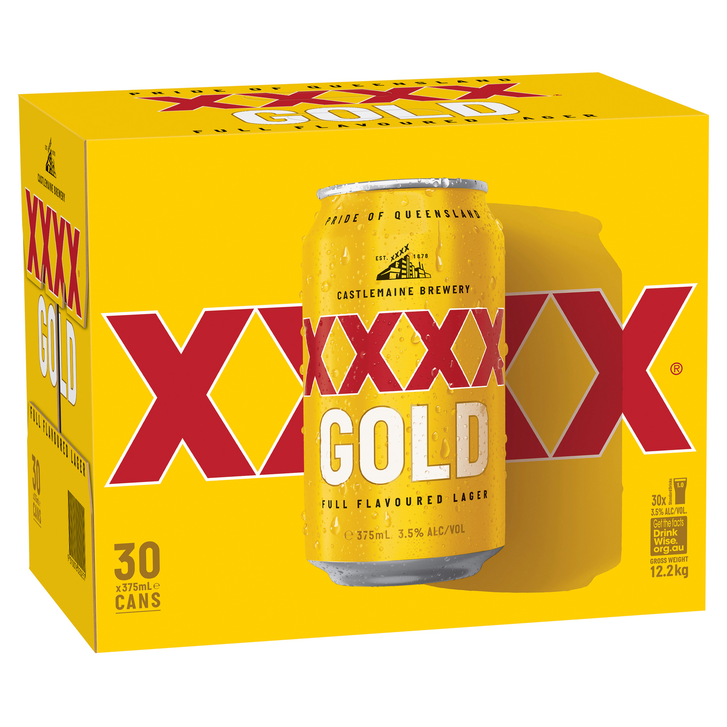 XXXX GOLD 30x375ml cans